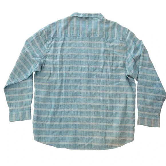 Carbon2Cobalt Men's XXL Blue Button-down Long Sleeve w/ Multi-color Detailing - Picture 3 of 14